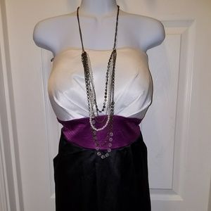 Formal Silk strapless Dress